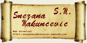 Snežana Makunčević vizit kartica